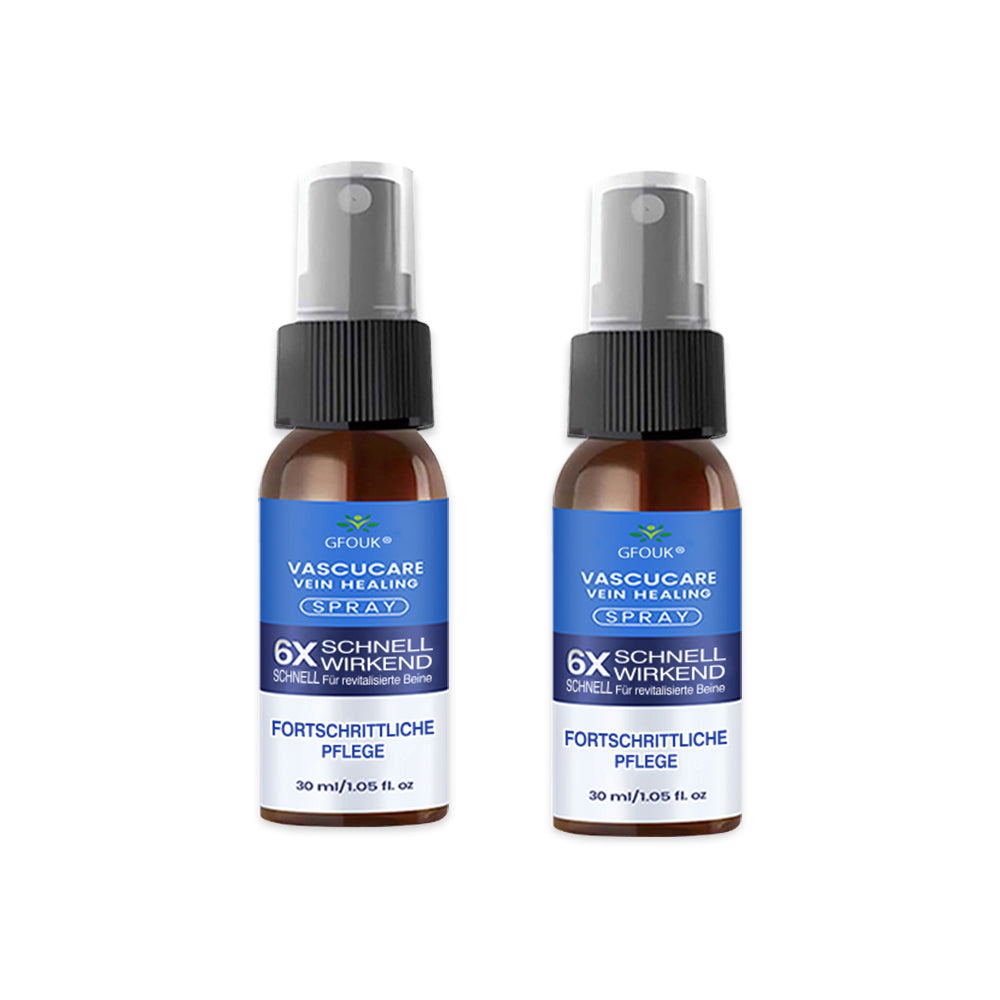 🇩🇪🎁GFOUK® VascuCare Vein Healing Spray(Entwickelt für Krampfadern, Besenreiser, tiefe Venenthrombose (TVT), chronische venöse Insuffizienz, venöse Geschwüre, Thrombophlebitis und andere venöse Beschwerden)