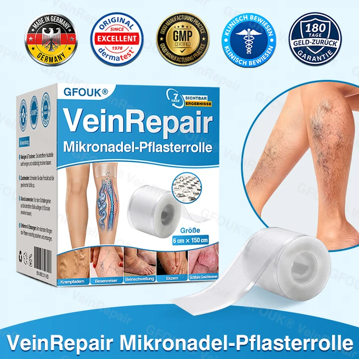 🇩🇪🏆✅️👨‍⚕️GFOUK® VeinRepair Mikronadel-Pflasterrolle⚡Sofortige Linderung, langfristige Ergebnisse