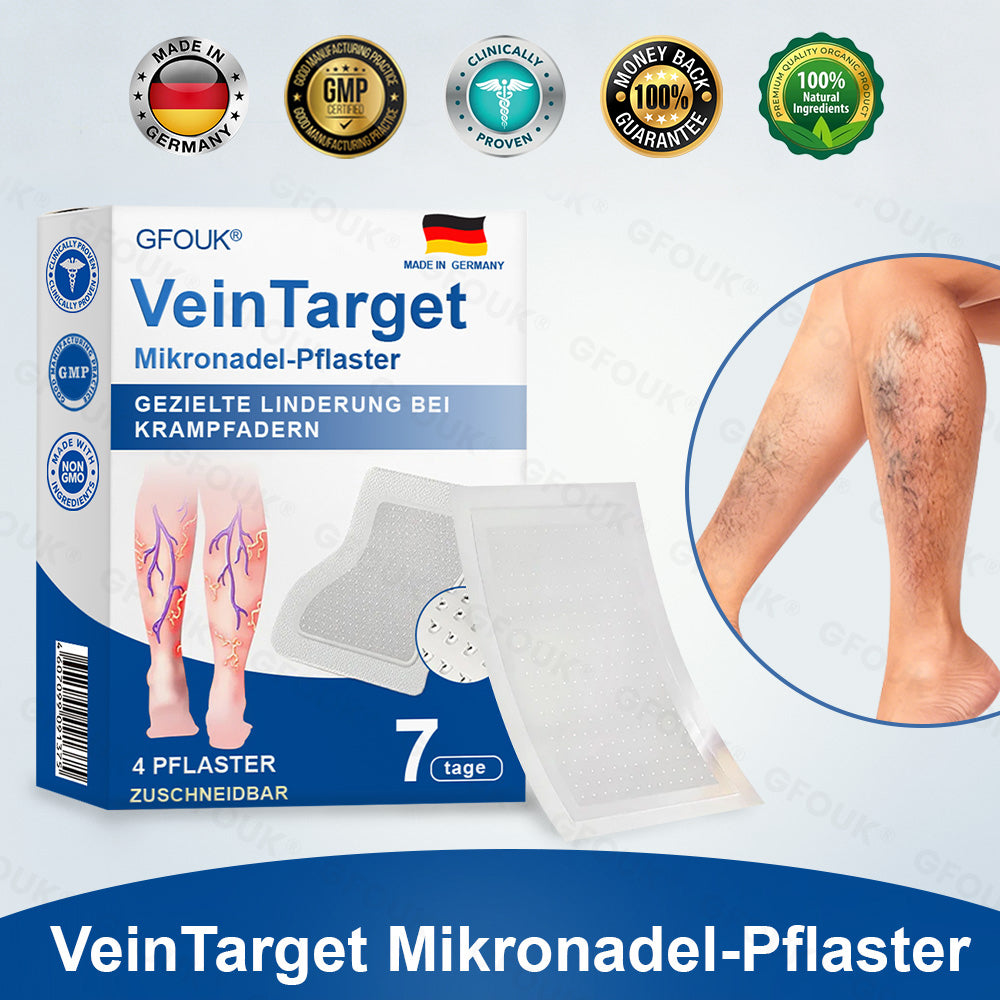 🇩🇪👨‍⚕️✅✅GFOUK® VeinTarget Mikronadel-Pflaster⚡Sofortige Linderung, langfristige Ergebnisse